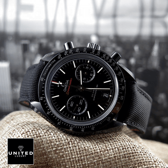 Omega Speedmaster Dark Side of the Moon Apollo 8 304.32.44.52.01.001 Mirror Clone 1:1 omega speedmaster dark side of the moon 311.92.44.51.01 Omega Speedmaster Black Dial Rubber Black Bracelet Replica