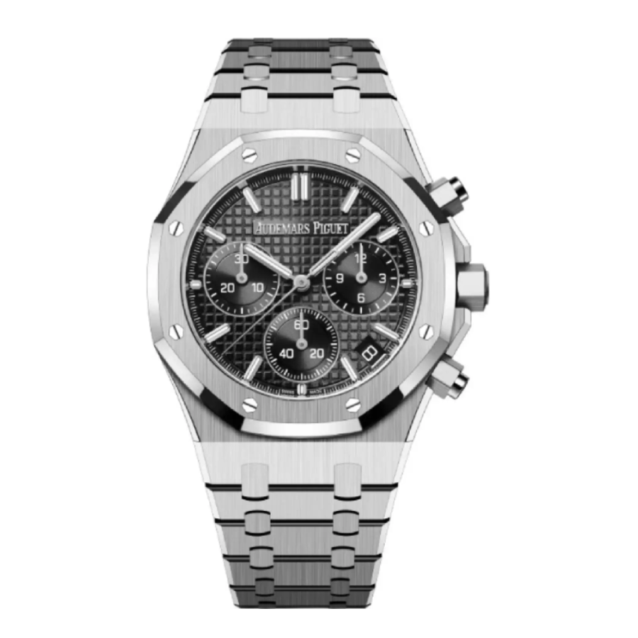 Audemars-Piguet-Royal-Oak-Steel-26240ST.OO_.1320ST.06-Black-Dial-Replica-6 Audemars Piguet Royal Oak Chronograph 26240ST "Steel Black Dial" - Image 1