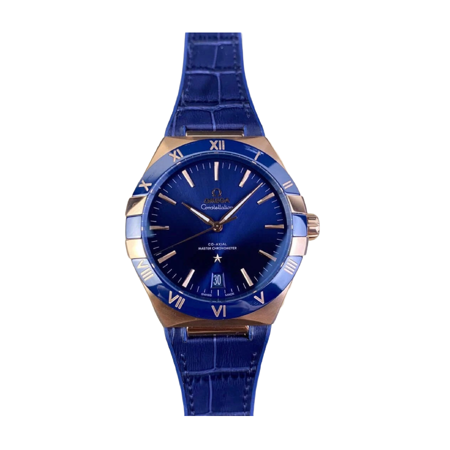 omega-constellation-blue-strap-replica-7 Omega Constellation Blue Strap 131.53.39.20.08.001 Near Original Replica - Image 1