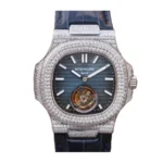 Patek Philippe Nautilus 5711 Tourbillon "Jumbo" Blue Dial Super Accurate Clone
