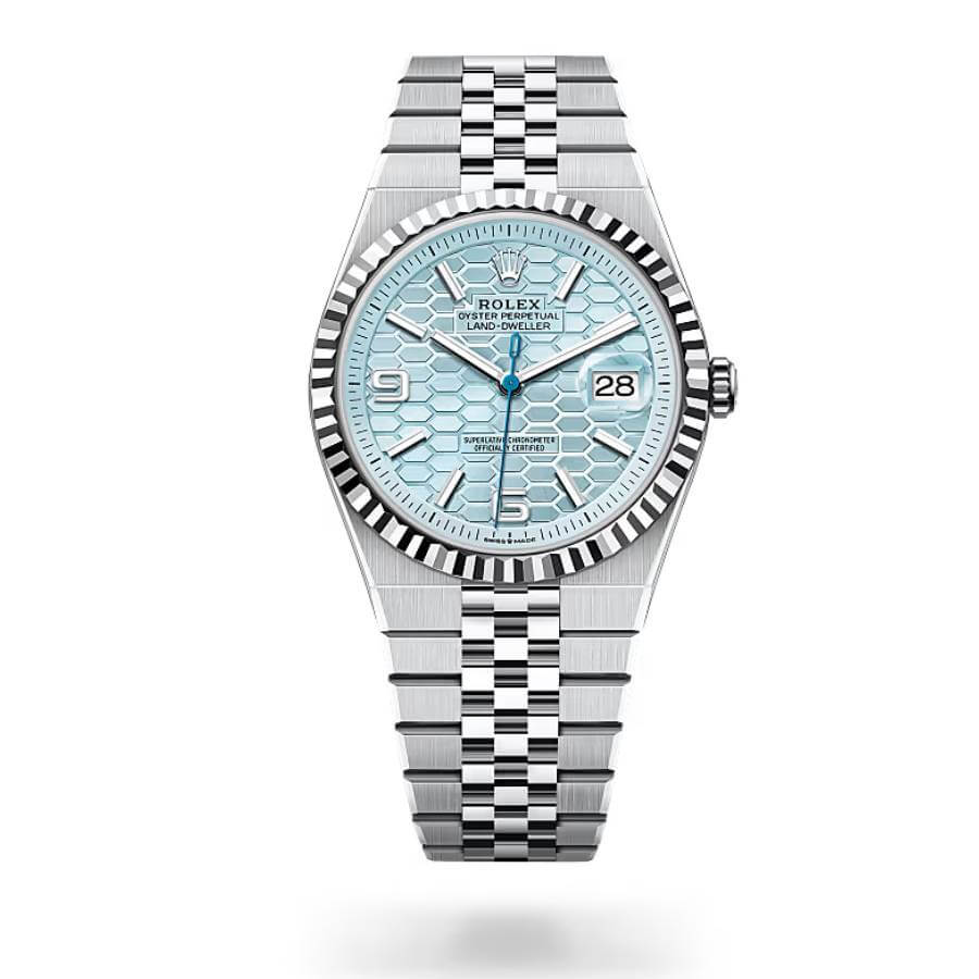 rolex-land-dweller-40-1 Rolex Land-Dweller Blue Dial 127336 Authentic Copy 1:1 - Image 1