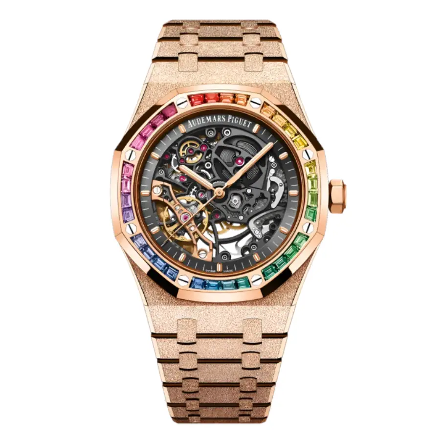 Yeni-Proje-2026-02-27T202737.598 Audemars Piguet Royal Oak 15412OR.YG.1224OR.01-B "Rainbow" Master Replica 1:1 - Image 1