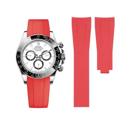 Rolex - Daytona -  Rubber Strap - Red