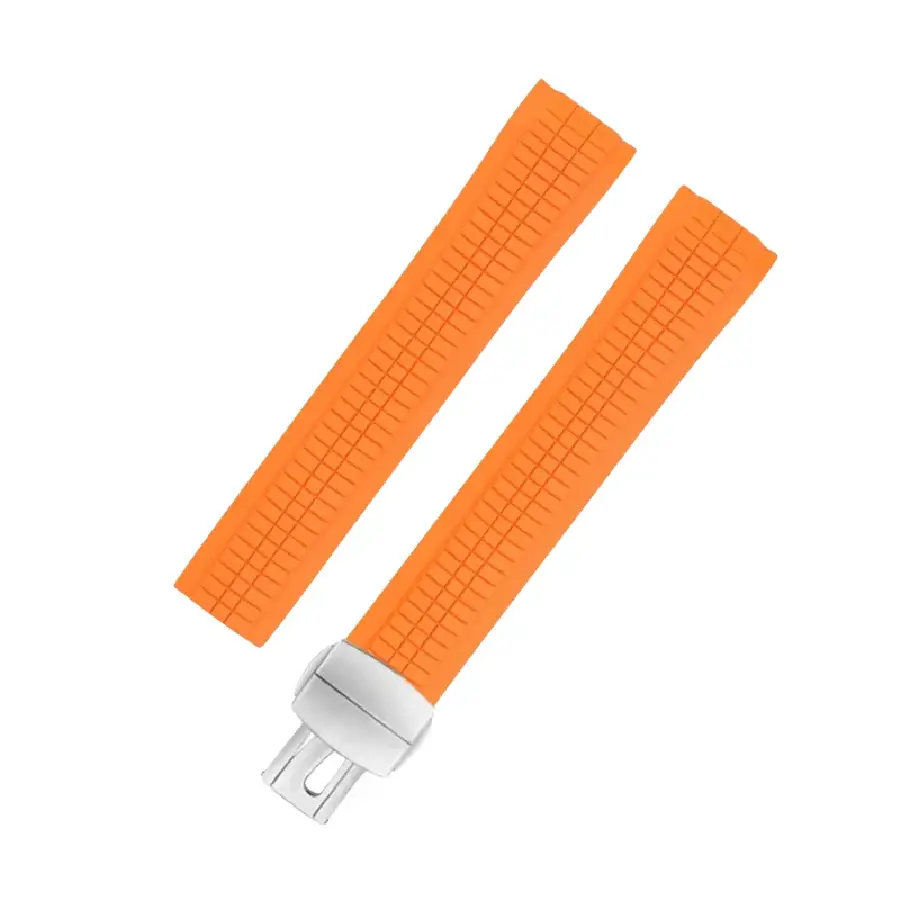 Yeni Proje - 2026-03-23T220126.660 Patek Philippe - Aquanaut - Rubber Strap - Curved - Orange - Image 1