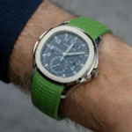 Patek Philippe - Aquanaut -  Rubber Strap - Curved - Green - Image 2