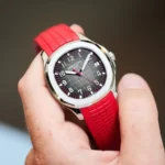 Patek Philippe - Aquanaut -  Rubber Strap - Curved - Red - Image 2