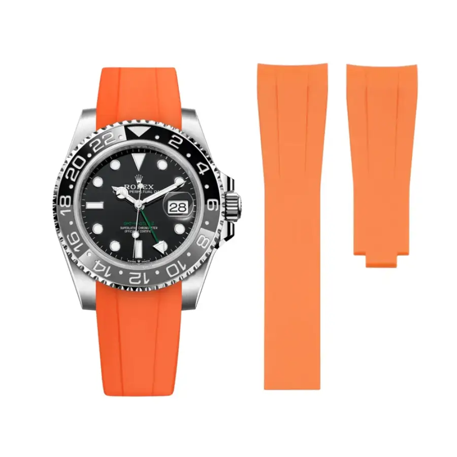 Yeni Proje - 2026-03-27T135500.245 Rolex - GMT-Master - Rubber Strap - Orange - Image 1