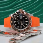 Rolex - GMT-Master -  Rubber Strap - Orange - Image 3