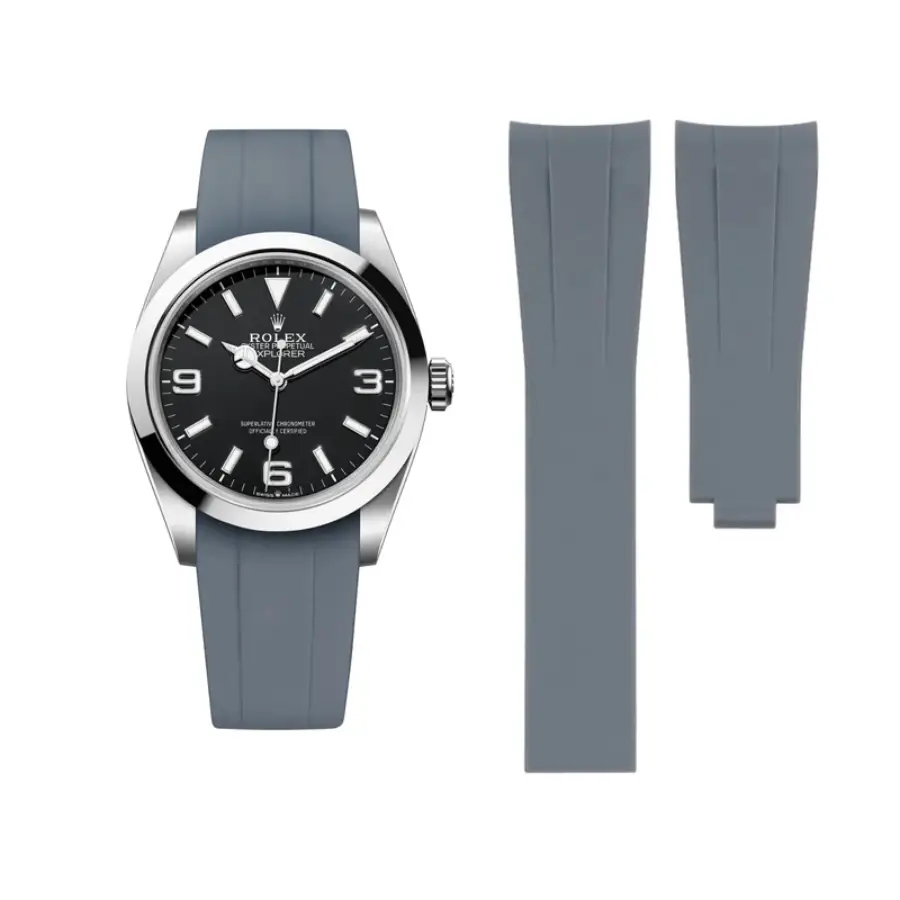 Yeni Proje - 2026-03-27T162144.222 Rolex - Explorer I - Rubber Strap - Grey - Image 1