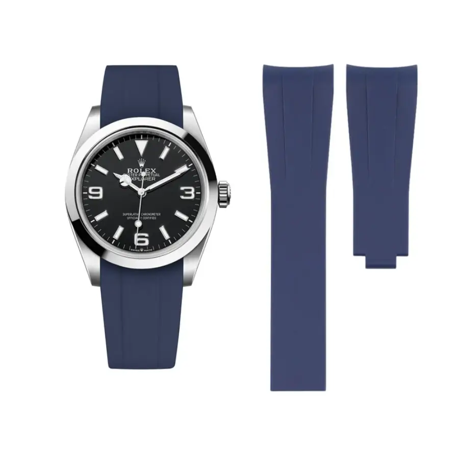 Yeni Proje - 2026-03-27T162218.820 Rolex - Explorer I - Rubber Strap - Blue - Image 1