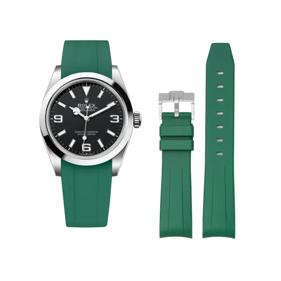 Yeni Proje - 2026-03-27T163512.296 Rolex - Explorer I - Rubber Strap - Green - Image 1