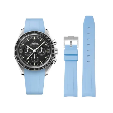 Omega - Speedmaster -  Rubber Strap - Blue