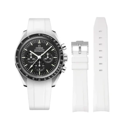 Omega - Speedmaster -  Rubber Strap - White