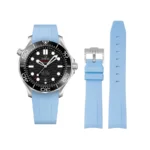 Omega - Seamaster -  Rubber Strap - Blue