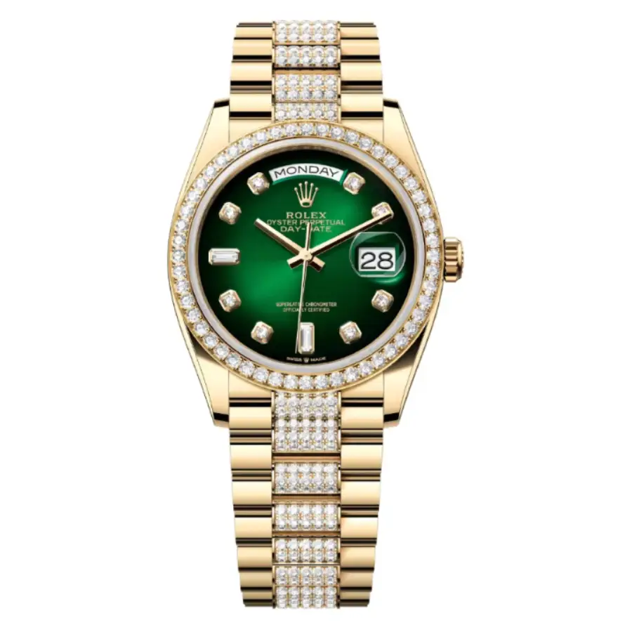 Yeni Proje - 2026-05-15T151055.191 Rolex Day-Date 128348RBR "Iced Out" Deluxe Clone 1:1 - Image 1